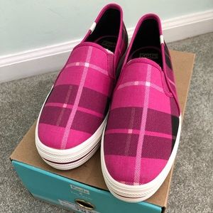 Kate Spade x Keds Triple Deck Plaid Pink, size 7 M